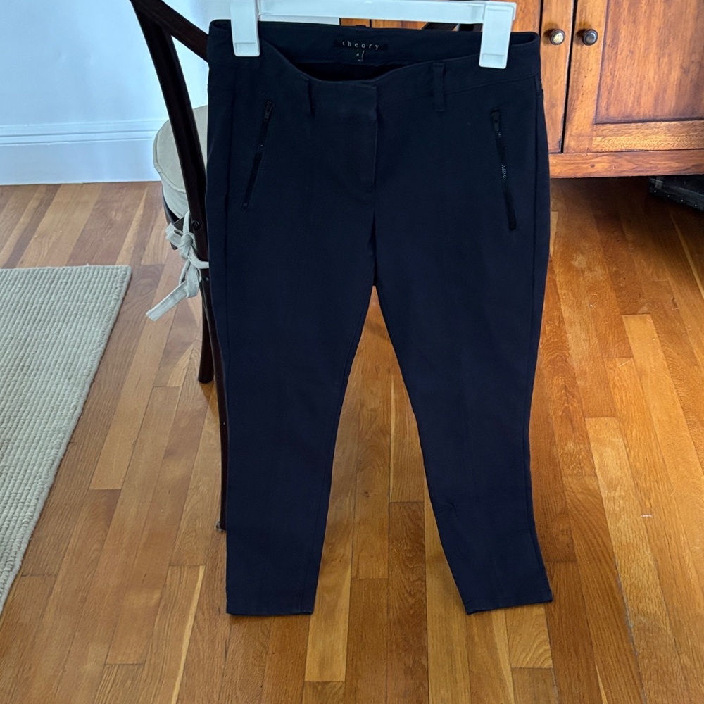 Theory Black Ankle Pants